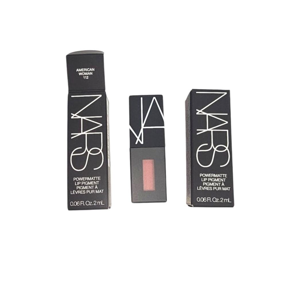 Nars Powermatte Lip Pigment in American Woman 112 Deluxe Sample Size 0.06 FL.OZ